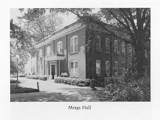 Meigs' Hall at the University of Georgia. Named for Josiah Meigs, first President of the University