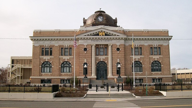 Franklin County Courthouse was built in 1913 and is a beautiful example of Second Renaissance architecture.
