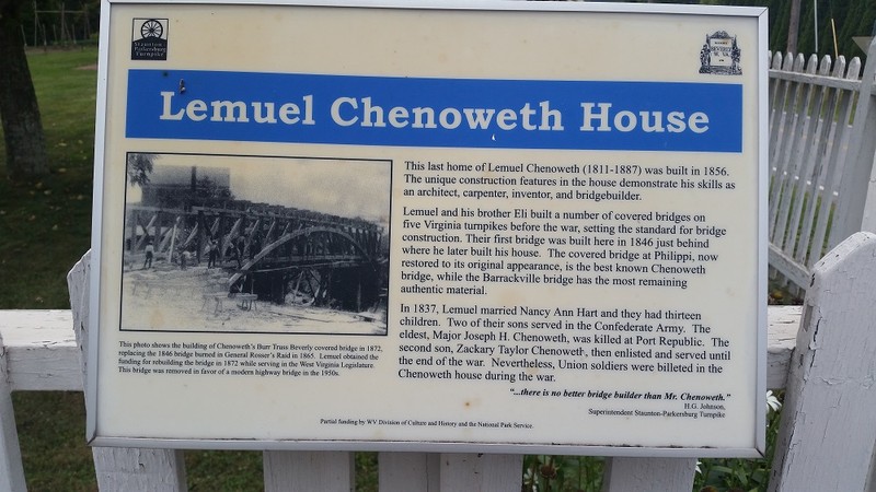 One of six (6) markers deticated to Lemuel Chenoweth