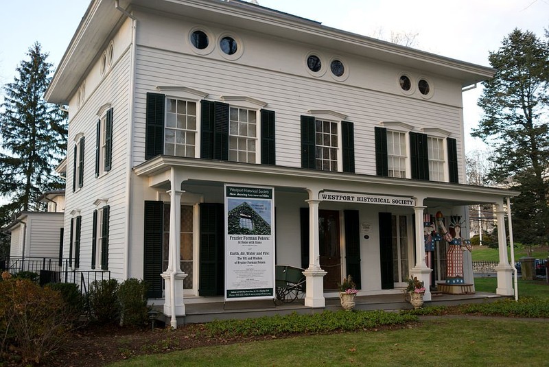 The Bradley-Wheeler House was originally built in c. 1795 and is today the location of the Westport Historical Society. 