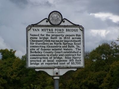 The highway marker on the bridge's southeast end. Photo by Beverly Pfingsten