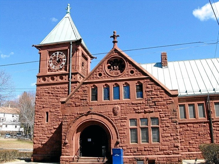 Ansonia Public Library was built in 1892 and expanded in 1960. It was built by Caroline Phelps Stokes as a memorial to her parents and maternal grandfather. 