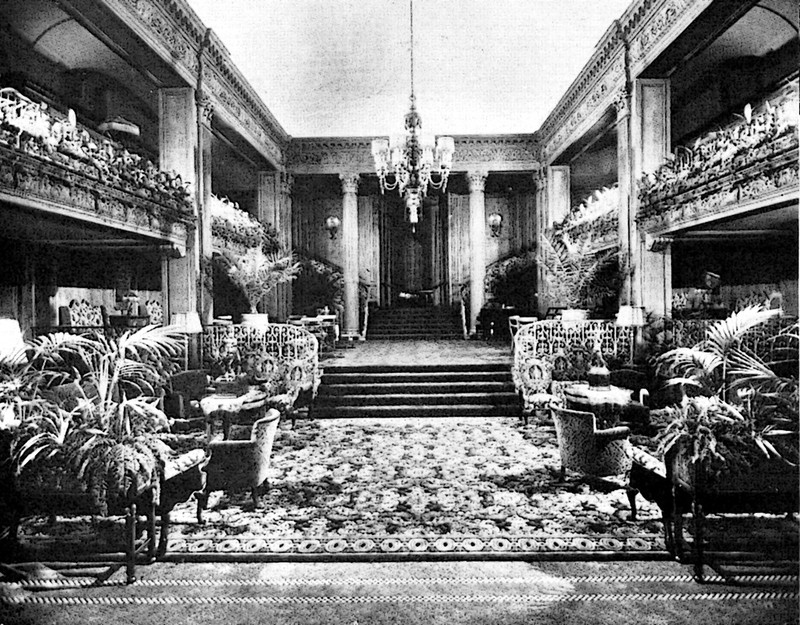 The Lobby of the Olympic Hotel in 1924 