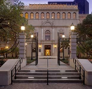 The former central library for Houston, this historic structure is now home to local history collections under the auspices of the Houston Metropolitan Research Center. 