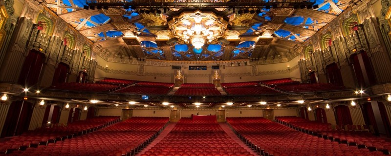 The inside of the James M. Nederlander Theatre