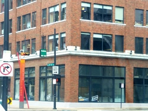 The corner of Broadway and 8th in Downtown Cincinnati as it looks in 2019.  This was the location of the H. Boyd furniture factory until it was closed in 1862 following a fire.

Photo by Donna Harris