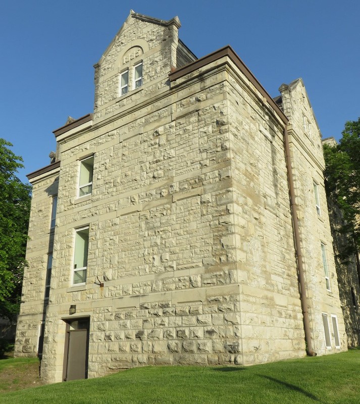 The historic jail served Waukesha County well into the 20th century. The recent courthouse rehabilitation included restoring the facade and converting the cell blocks into apartments. 