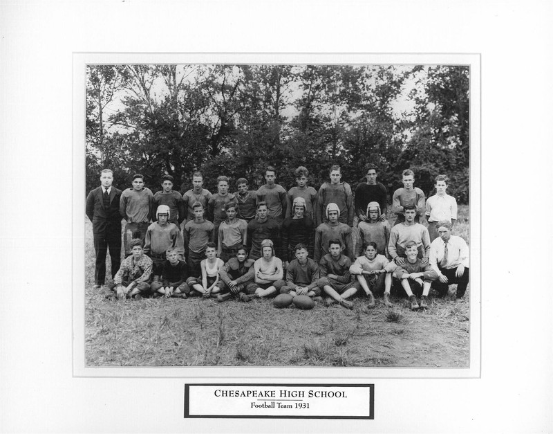 Chesapeake High School Football Team 1931