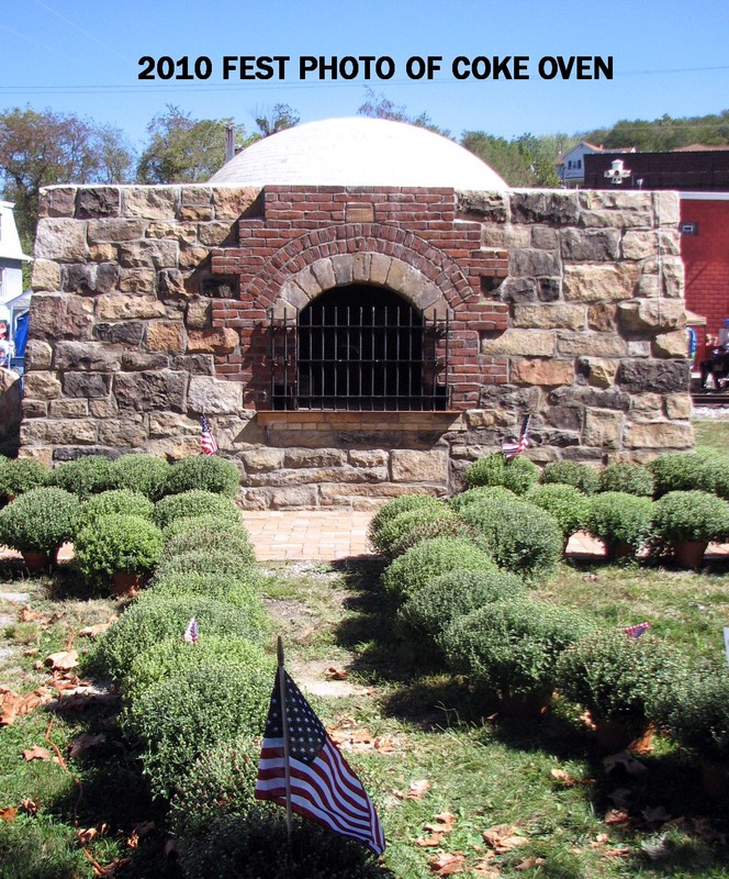 The society's reconstructed coke oven.
