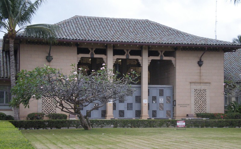 U.S. Immigration Station, 595 Ala Moana Boulevard, Honolulu, Hawaii, on National Register of Historic Places, designed by architect C. W. Dickey