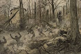 This painting portrays to some as what the Battle of Belleau Woods looked like as the AEF 
and Olshefski's unit had fought.