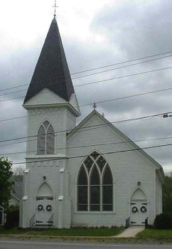 Modern photo of the Beverly Presbyterian Church.