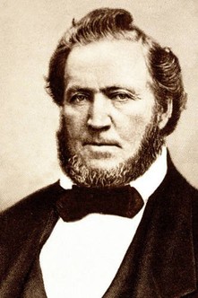 A photo of Brigham Young, who authorized construction of the Gardo House.