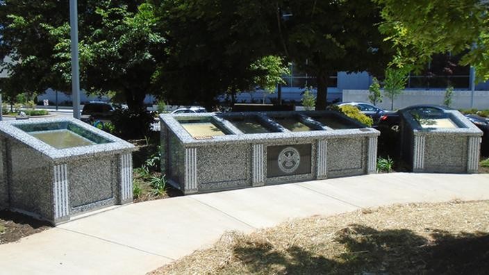 The Charters of Freedom monument in Asheville, NC