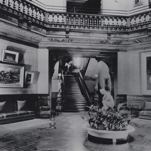 A historic photo of the Mansion's Rotunda