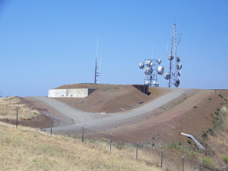 The "Control Area" of the former Nike site, two miles away but still within the Park. This is still actively used by civilian agencies (Wayne Hsieh, Flickr).