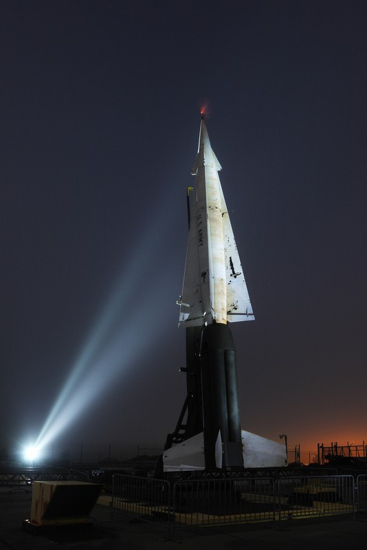 A Nike missile on display at a nearby historical site in the Marin Peninsula (fksr, Flickr).