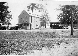 Virginia Hall as seen from the front. 