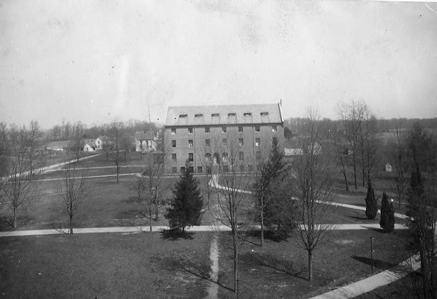 View of Virginia Hall. 