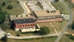 Aerial view of the connected gymnasium and Simerly Student Union