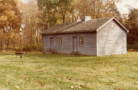 The replica Academy building in Autumn.