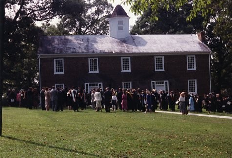 Rededication Ceremony of Old College in the 1990s