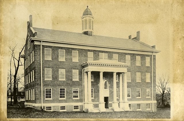 The Science Hall in its first year, 1930.