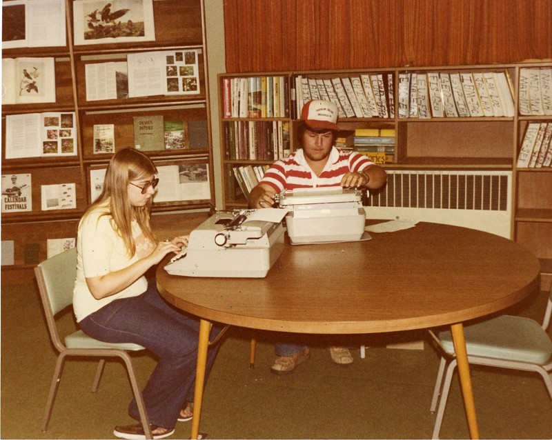 Students working, circa 1970s.