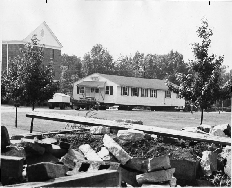 Moving the Student Union Building, late 1960s.