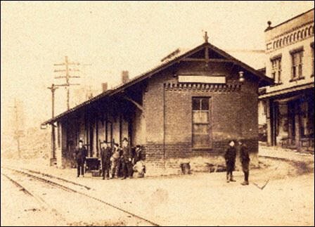 An early photo of the depot