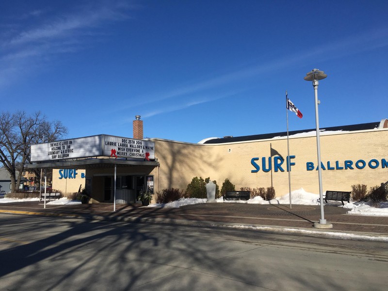 Surf Ballroom, exterior facade.