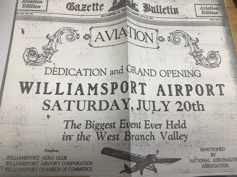 Newspaper advertisement July 18, 1929
