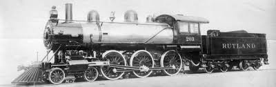 An early Rutland Railroad steam locomotive 