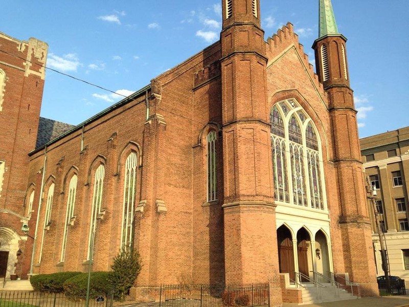 Trinity United Methodist Church was erected in 1866 and is one of the few buildings still owned by the original organization.