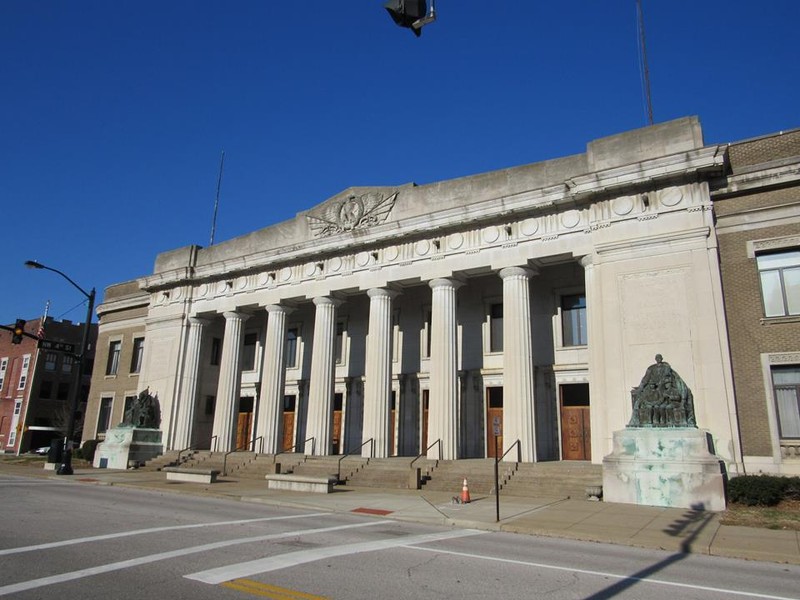 Evansville's Veterans Memorial Coliseum was built in 1917 and is listed on the National Register of Historic Places.