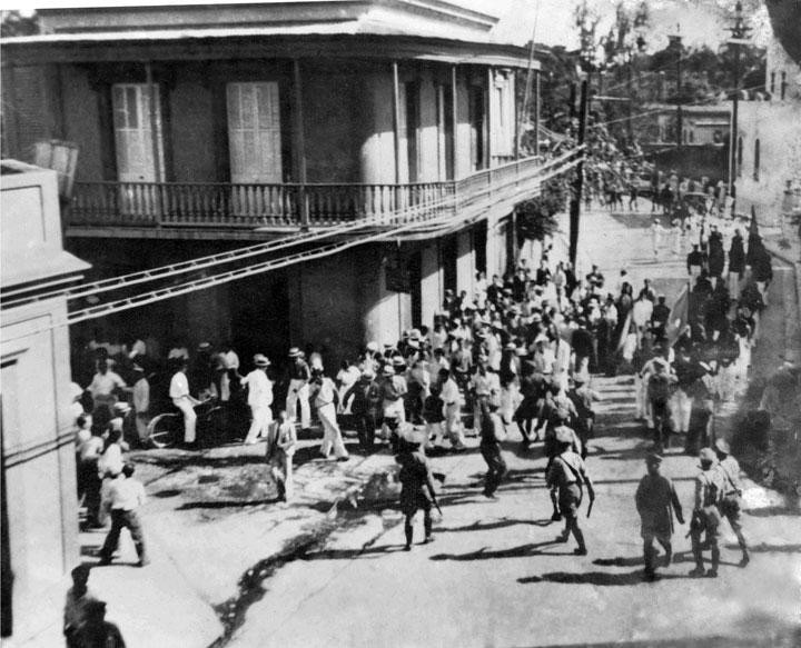 This image demonstrates how violent and cruel the march was on March 21, 1937.