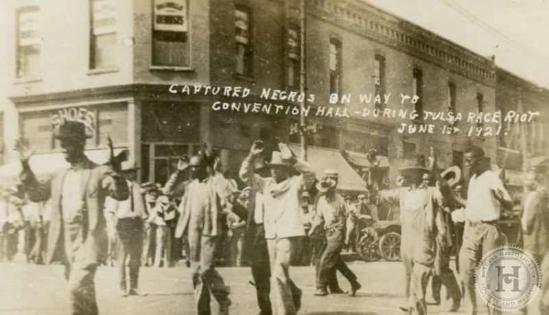 Picture of captured African Americans during the Riots.