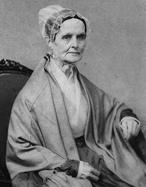 An image of Lucretia Mott, a key member in the Philadelphia Female Anti-Slavery Society. The Quaker preacher was one of the founders of the organization and is recognized as one of the most important figures in the Women’s Rights Movement.