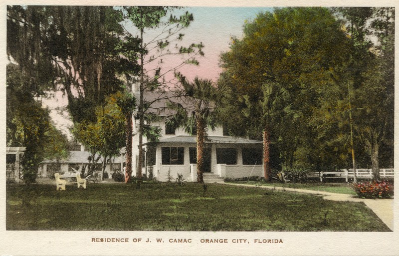 "Residence of J.W. Camac Orange City, Florida"