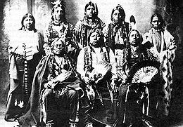 a few of the survivors pf the Tonkawa Massacre with their children in 1898.