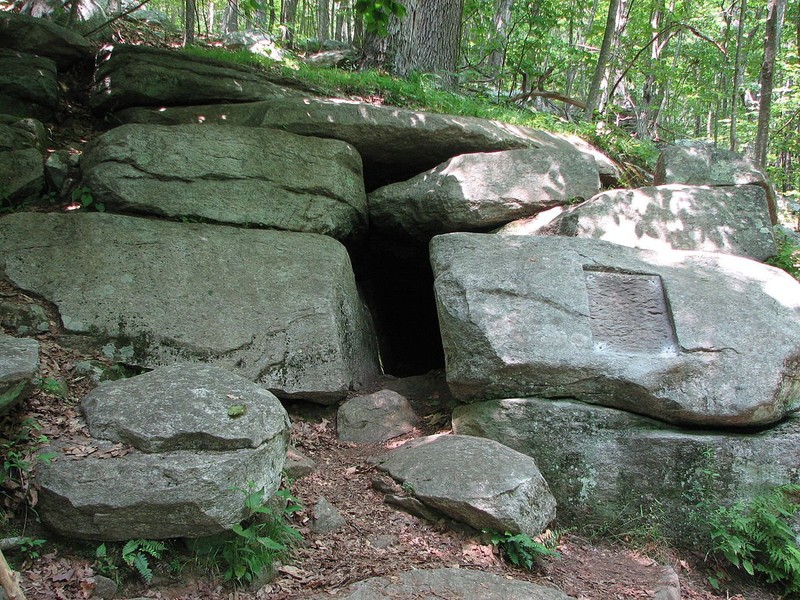 Visitors can hike out to the Wolf Den, which remains relatively unchanged in appearance since Putnam's time.