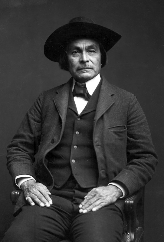 Chitto Harjo is this man also known as crazy snake, the leader of the uprising. https://www.okhistory.org/images/enc/3905.jpg