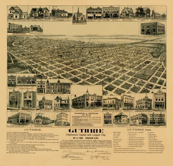 A map of Guthrie, 1891 