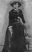 Belle Starr became known as the "Queen of the Oklahoma Outlaws" for her style and shooting ability.