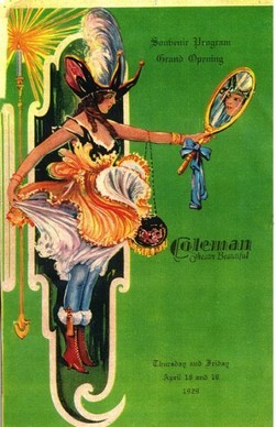 The souvenir program provided on opening day on April 18th, 1929.
