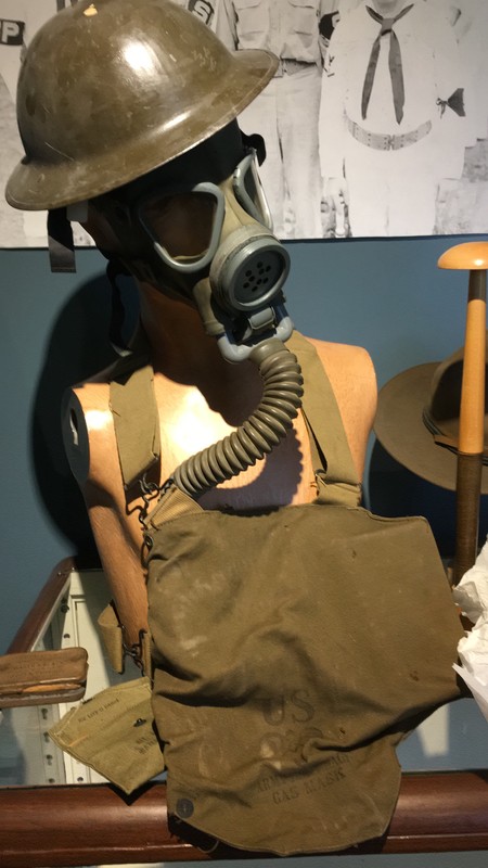 Gas mask used in WWII