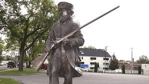 Frather William Gamber led efforts to raise funds to erect the statue.