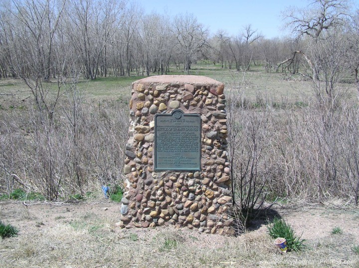 State of Colorado plaque for the Battle of Summit Springs
