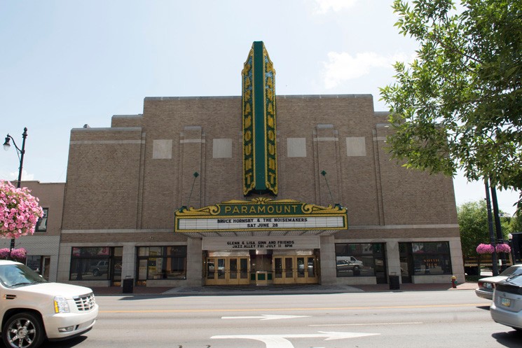 Outside Paramount Arts Center