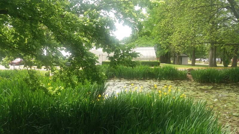 View of the Gardens with the Greenhouse in the background. (Photo: 2019, Courtesy of the Author)
